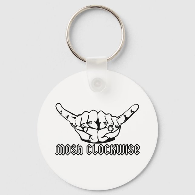 Mosh Clockwise Keychain (Front)