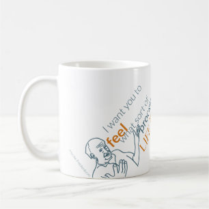 Moshe Speaks: Feel Life with Diagonal Mug