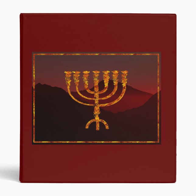 Moshe's Menorah Binder (Front)