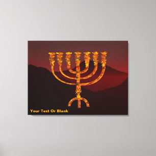 Moshe's Menorah Canvas Print