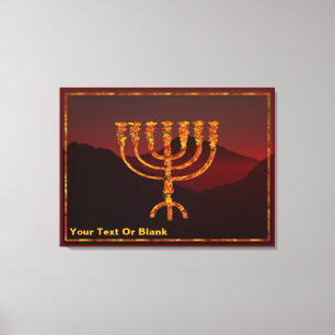 Moshe's Menorah Canvas Print