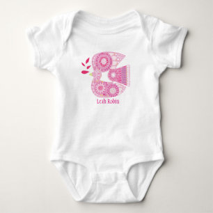 MOSIAC DOVE Baby Naming Jumper Bodysuit