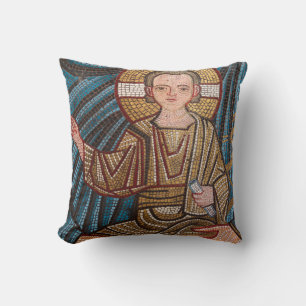 Mosic Of Baby Jesus Throw Pillow