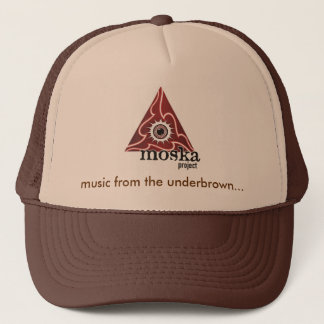 Moska Logo 02, music from the underbrown... Trucker Hat