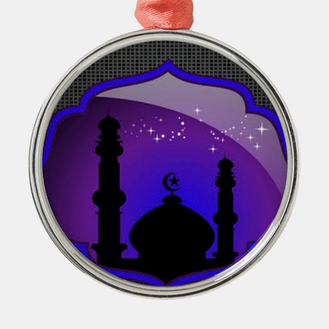 Mosque Design Metal Ornament (Front)