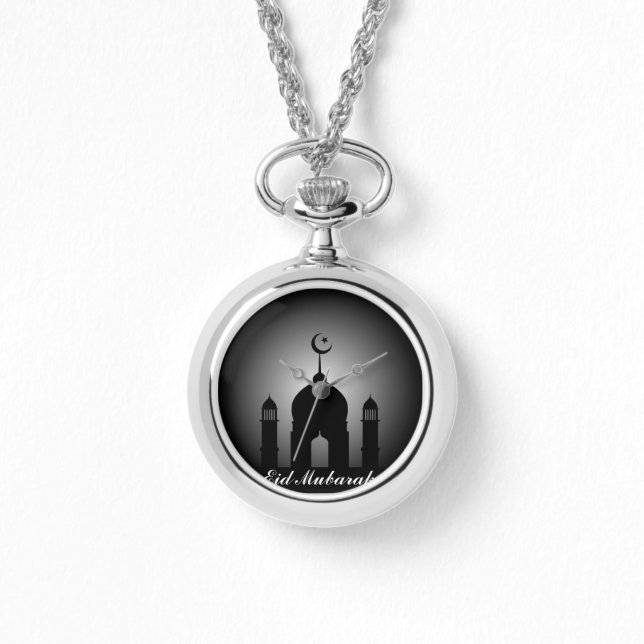 Mosque dome and minaret silhouette watch (Front)