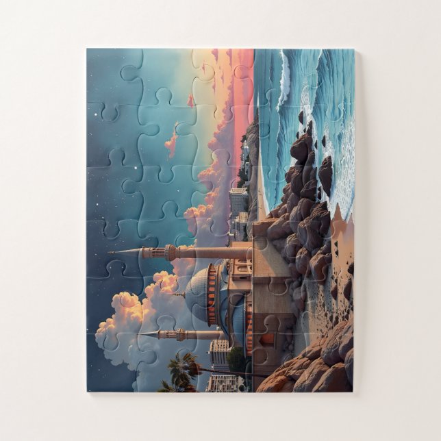 Mosque Evening 2 Jigsaw Puzzle (Vertical)