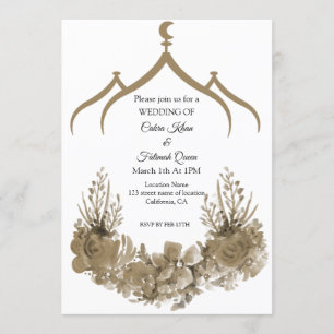 Mosque Flower Invitation