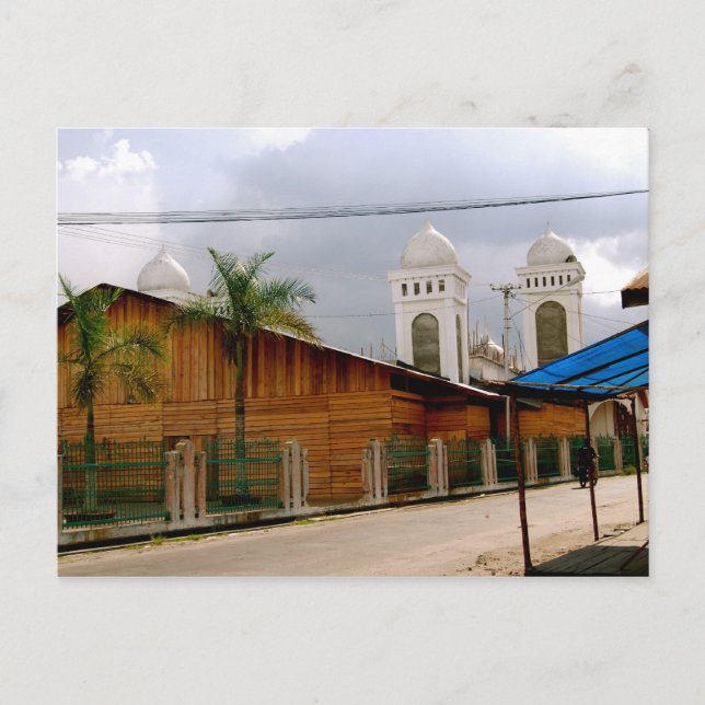 Mosque in Kumai, Kalimantan Postcard (Front)