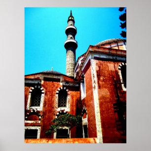 Mosque in Rhodes Print