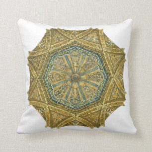 Mosque of Cordoba Spain. Mihrab cupola Throw Pillow