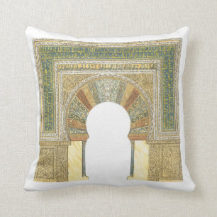 Mosque of Cordoba Spain. Mihrab Throw Pillow