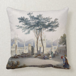 Mosque of Goolaum Hoossein Huzrut-Jee, the Great P Throw Pillow