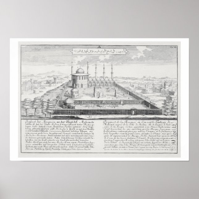 Mosque of Medina, from 'Entwurf einer historischen Poster (Front)