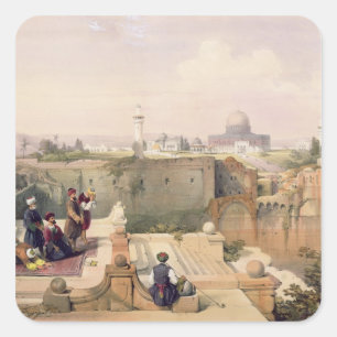 Mosque of Omar showing the Site of the Temple Square Sticker