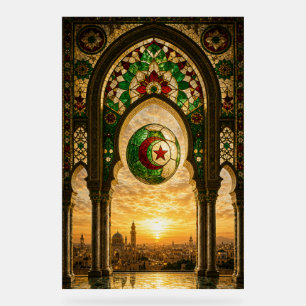 Mosquée Ornée d'Algérie au Coucher du Soleil