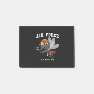 mosquito cartoon, air force illustration post-it notes