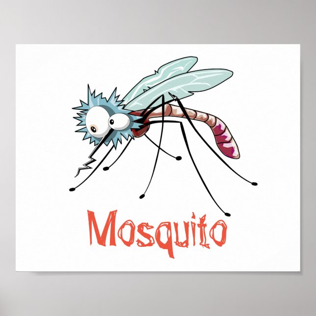 Mosquito cartoon poster (Front)