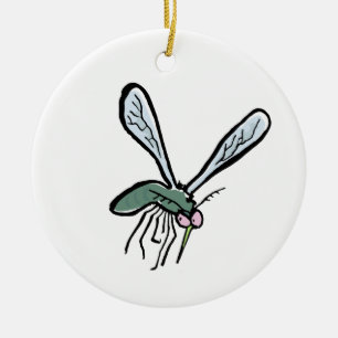 mosquito ceramic ornament