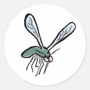 mosquito classic round sticker
