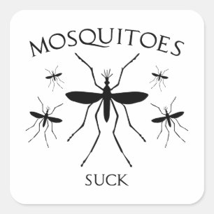 Mosquitoes Suck Square Sticker