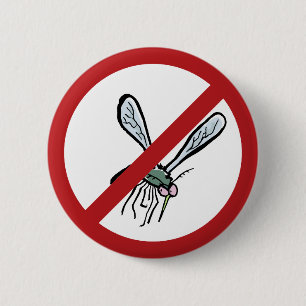 mosquitos prohibited! 2 inch round button