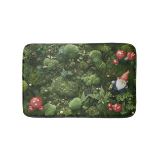 Moss and Gnome  Bath Mat
