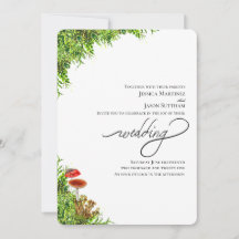 Moss and Mushrooms Elegant Modern Wedding