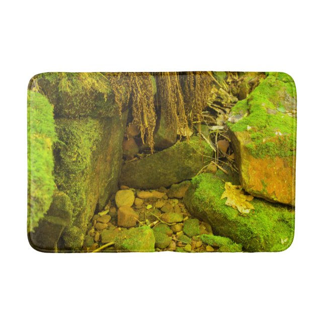 Moss and Stone – Hungarian Falls, Upper Peninsula Bath Mat (Front)