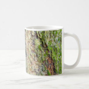 Moss-Covered Tree Bark Coffee Mug