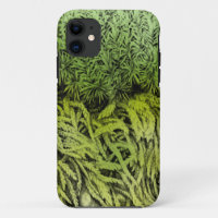 Moss drawing with coloured overlay iphone case