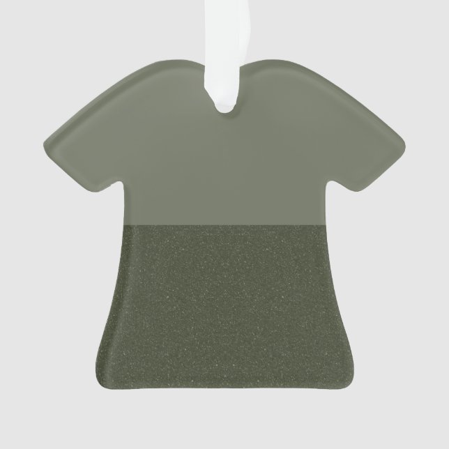 Moss Duo-Tone T-Shirt Ornament – Customizable (Front)