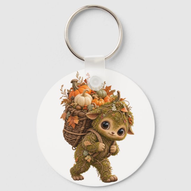 Moss Forest Sprite ornament Keychain (Front)