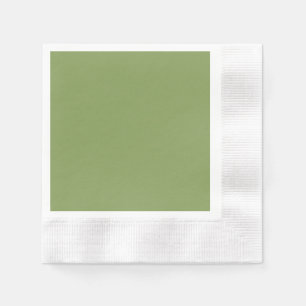 Moss Green Accent Background Colour Customize this Napkin