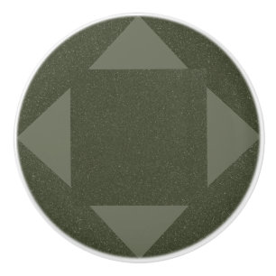 Moss Green Arrow Geometric Drawer Pull – Customize