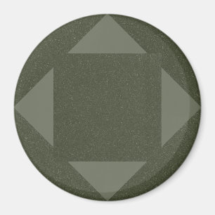 Moss Green Arrow Magnet with Noise Texture
