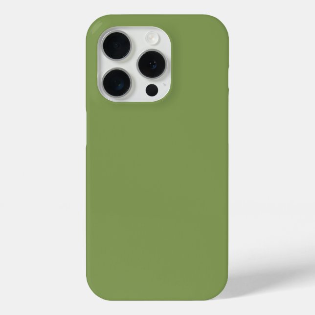 Moss Green Background Colour Customize this Case-Mate iPhone Case (Back)