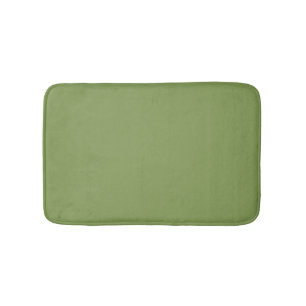 Moss Green Background Colour Decor Customize this Bath Mat