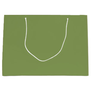 Moss Green Background Colour Decor Customize this Large Gift Bag