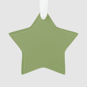 Moss Green Background Colour Decor Customize this Ornament