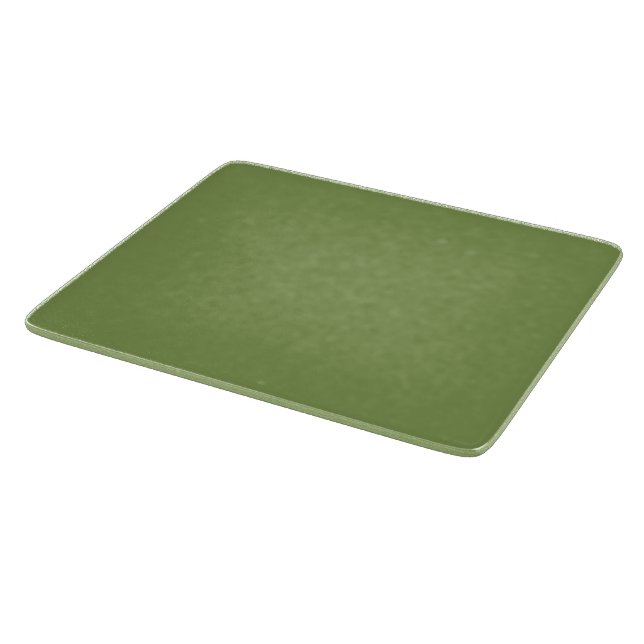 Moss Green Background Solid Colour Customize this Cutting Board (Corner)