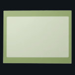 Moss Green Background Solid Colour Customize this Notepad<br><div class="desc">This custom stylish product in solid moss green colour background  for yourself or as a gift sure to make an impression in all occasions. Click on the "Customize it!" button to reveal tools to customize this product if you wish using a text editor and an image loader. 
 

Introducing</div>