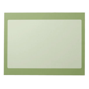 Moss Green Background Solid Colour Customize this Notepad