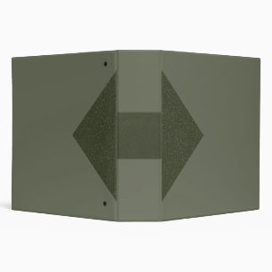 Moss Green Binder with Directional Arrow Design