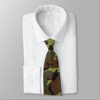 Moss Green Camo Tie