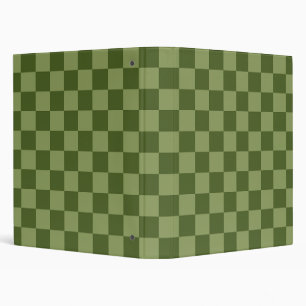 Moss Green Chequerboard Binder