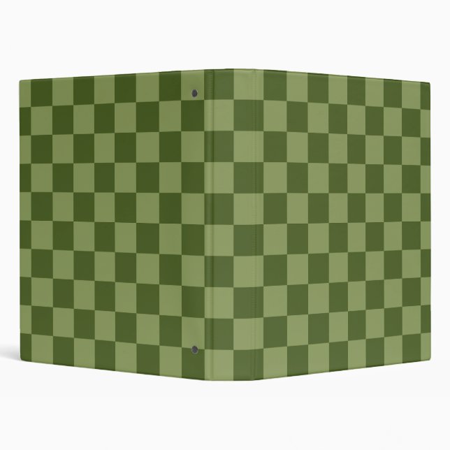 Moss Green Chequerboard Binder (Background)