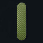 Moss Green Chequerboard Skateboard<br><div class="desc">Moss Green Chequerboard</div>