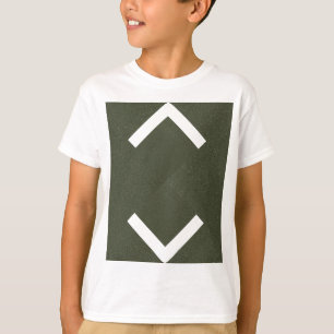 Moss Green Chevron Kids T-Shirt