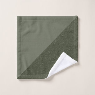 Moss Green Corner Split Wash Cloth
